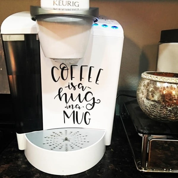 30 Cool Cricut Project Ideas That You Can Use in Home Decor - Love this  coffee station letter art   