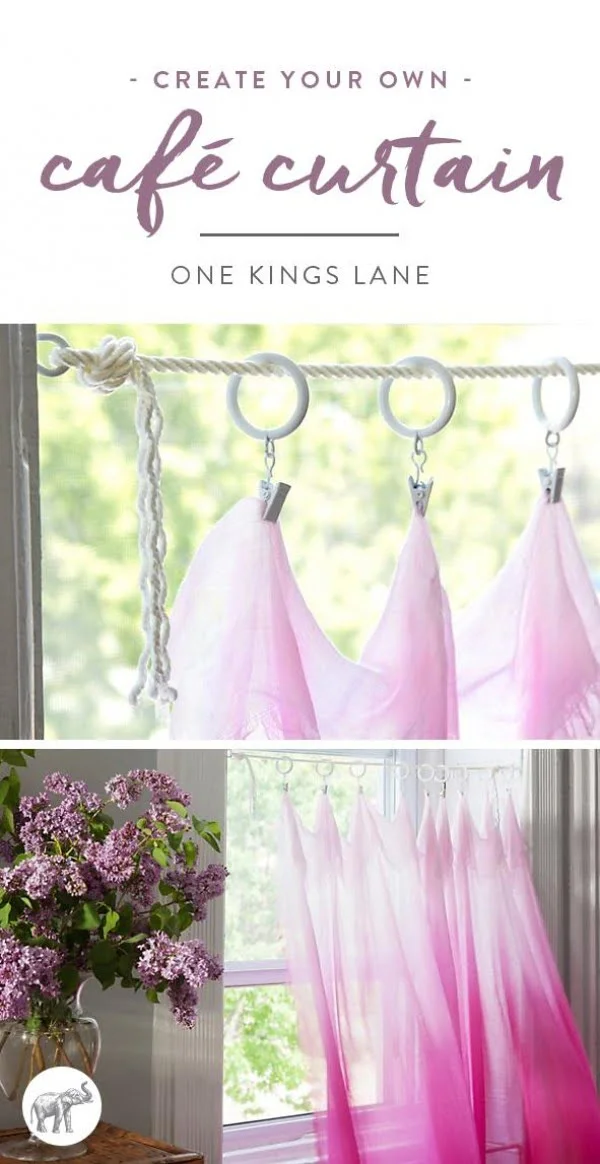 How to make cafe curtain for s