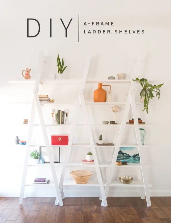 How to make a ladder shelves HomeDecor