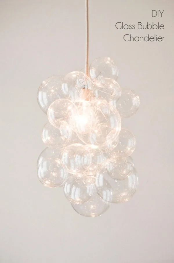 How to make a bubble chandelier HomeDecor