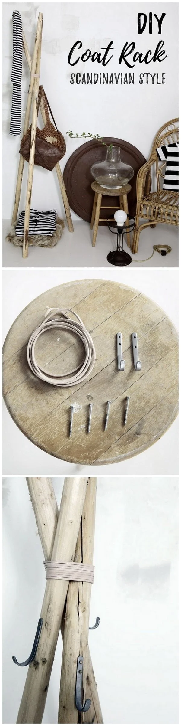 How to make a coat rack style