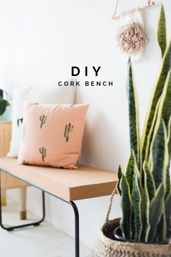How to make a cork bench HomeDecor