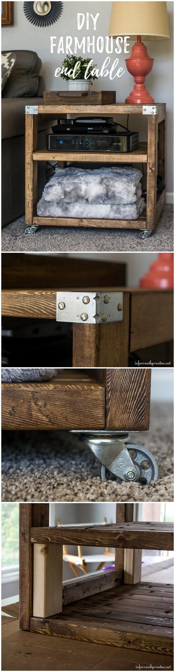 Easy idea on how to make a   end table    