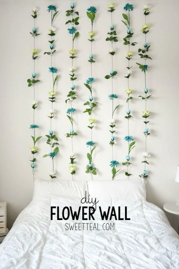 How to make a flower wall HomeDecor
