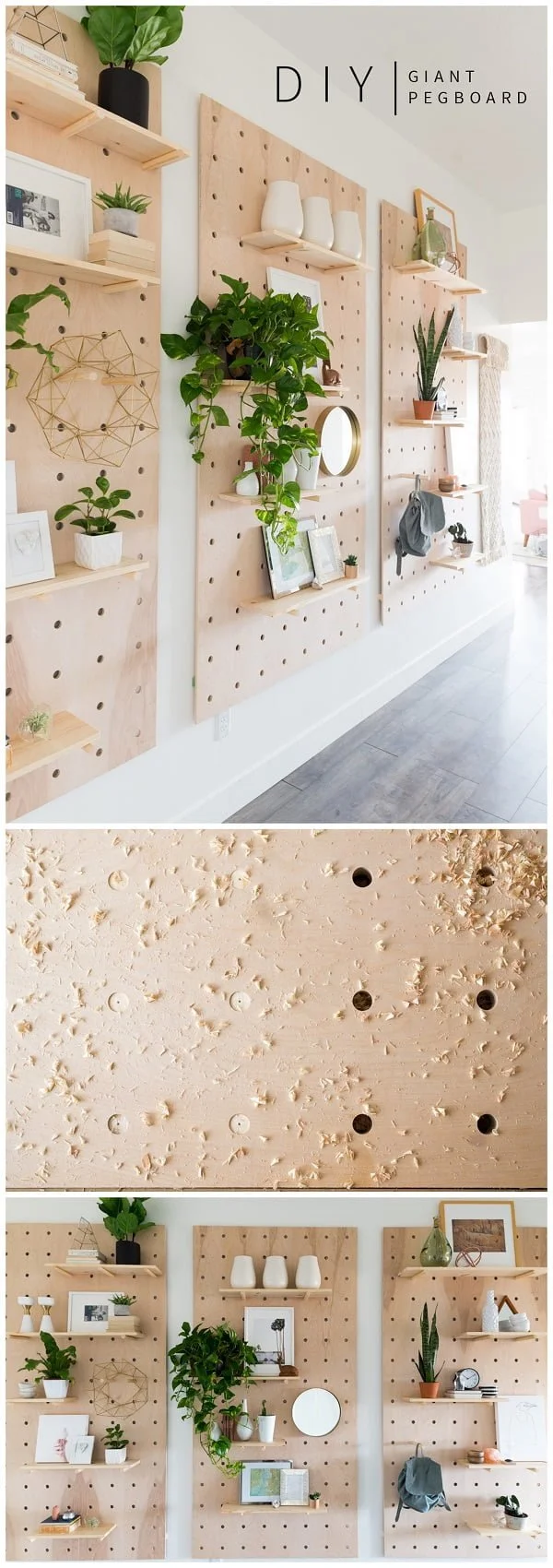 How to make a giant pegboard style