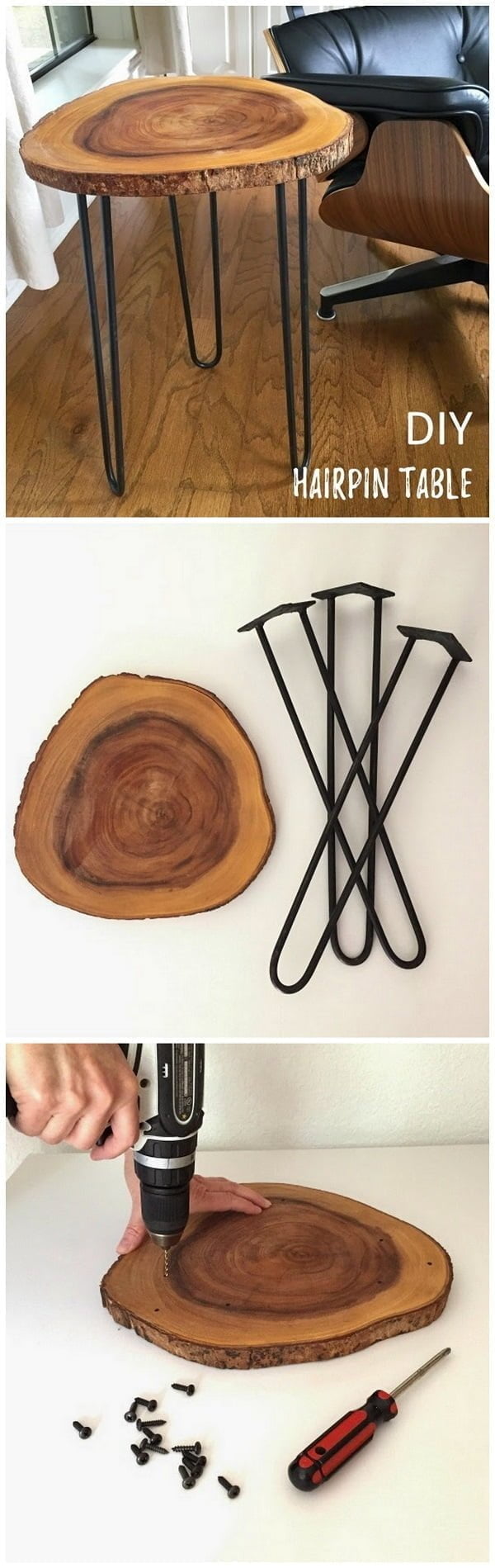 Check out this easy idea on how to make a  hairpin table  style     @istandarddesign