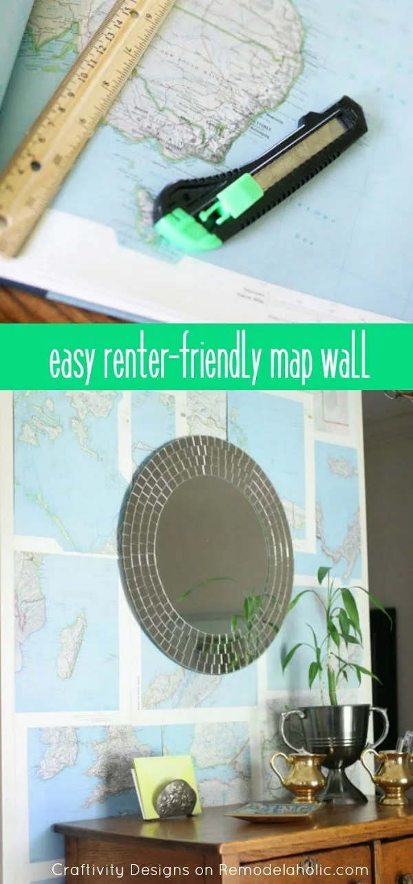 How to make a map accent wall for s