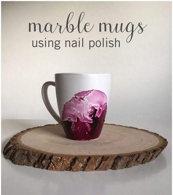 Check out this easy idea that you can make and sell  nail polish mugs  