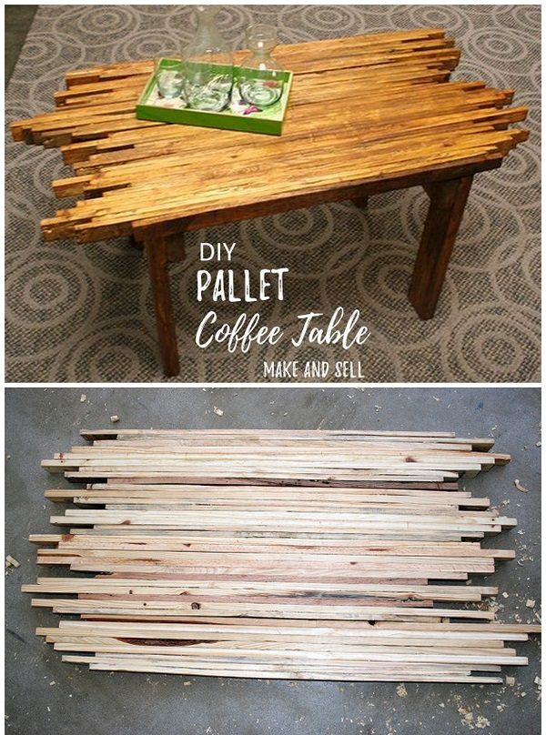 Check out this easy idea on how to make a   coffee table that you can make and sell   