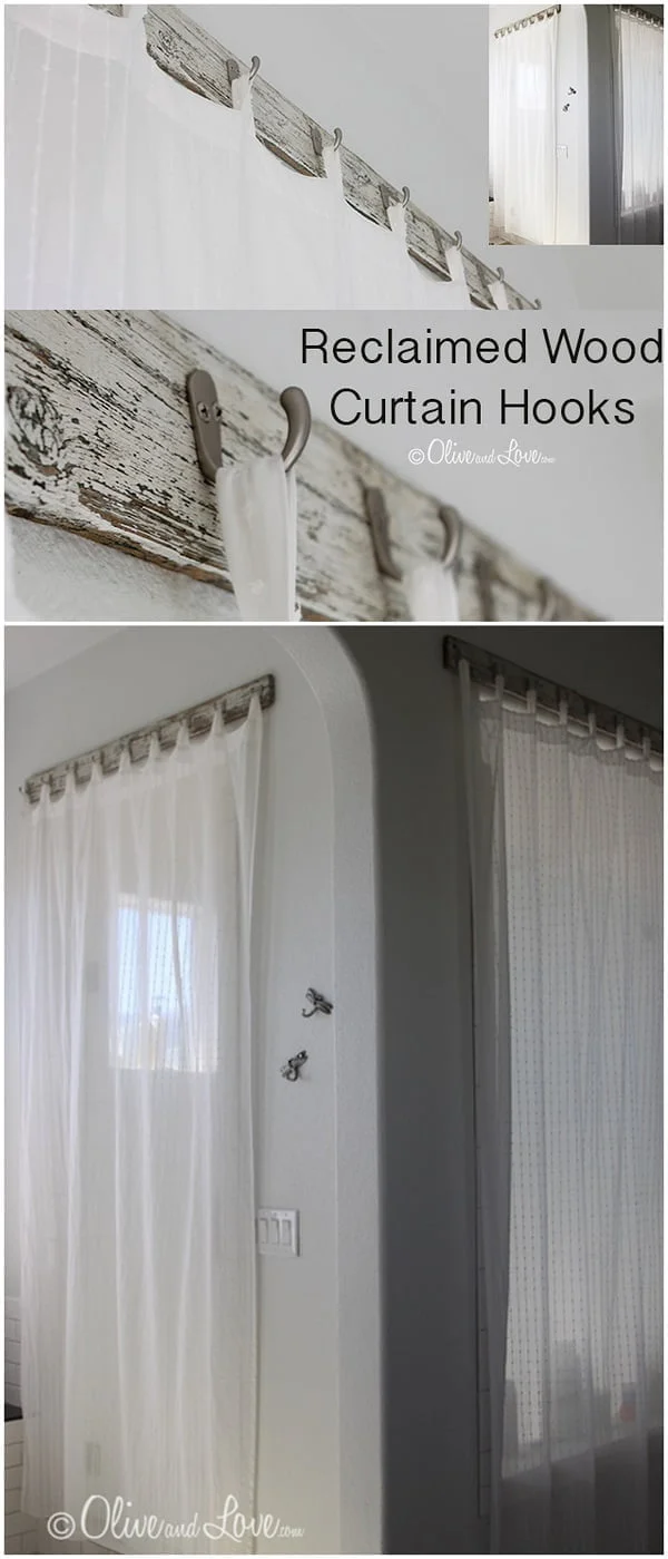 How to make reclaimed curtain hooks for on a