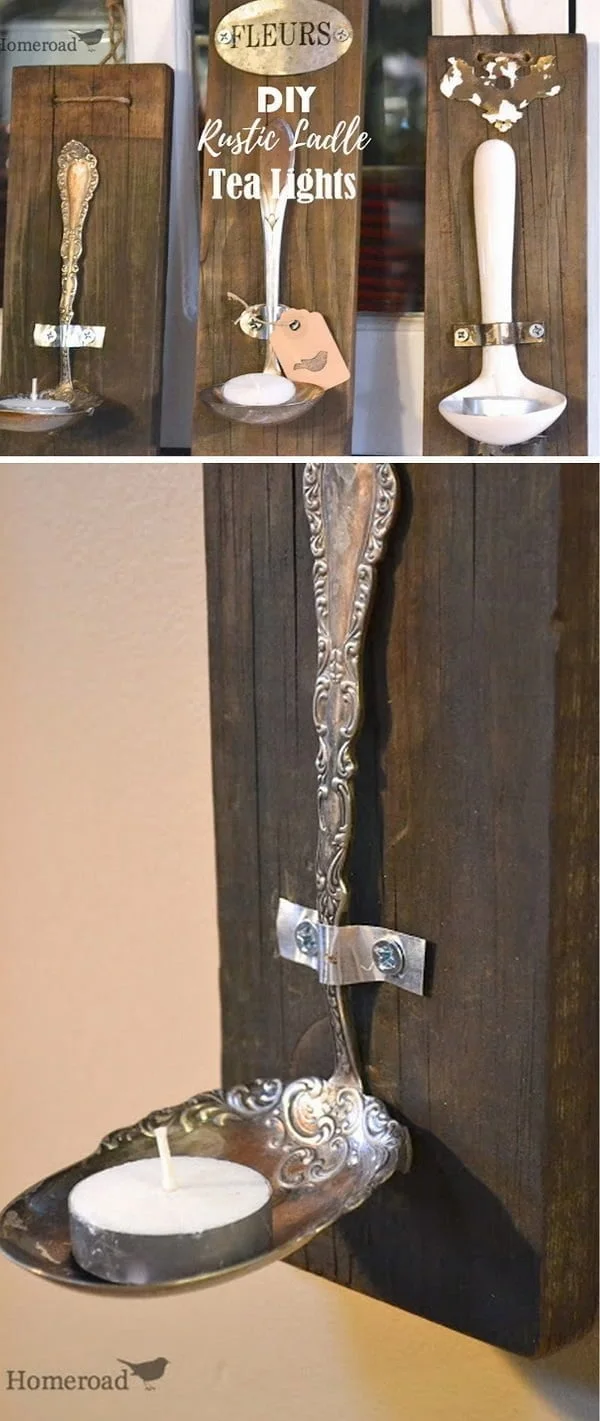 How to make ladle tea lights for on a