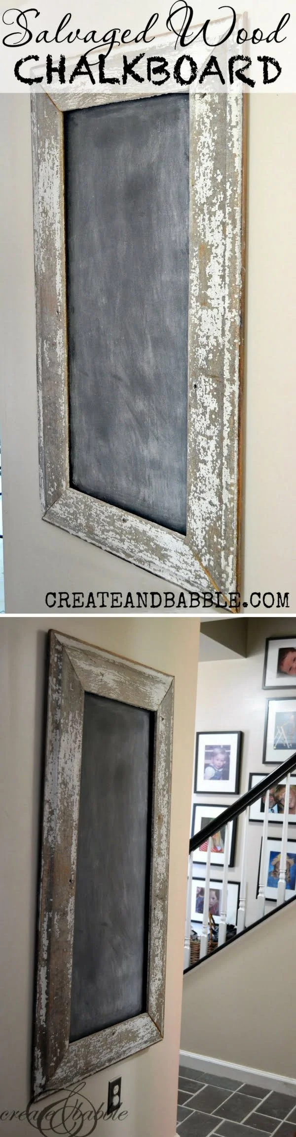 How to make a salvaged chalkboard for s