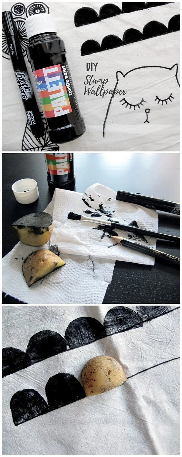 How to make stamp wallpapers style