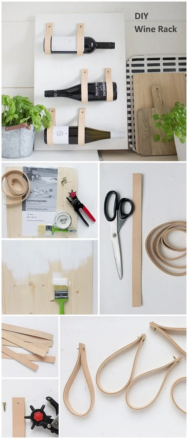How to make a minimalist wine rack style s
