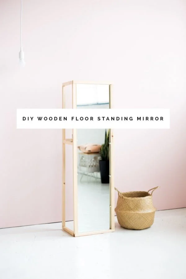How to make a wooden floor standing mirror HomeDecor