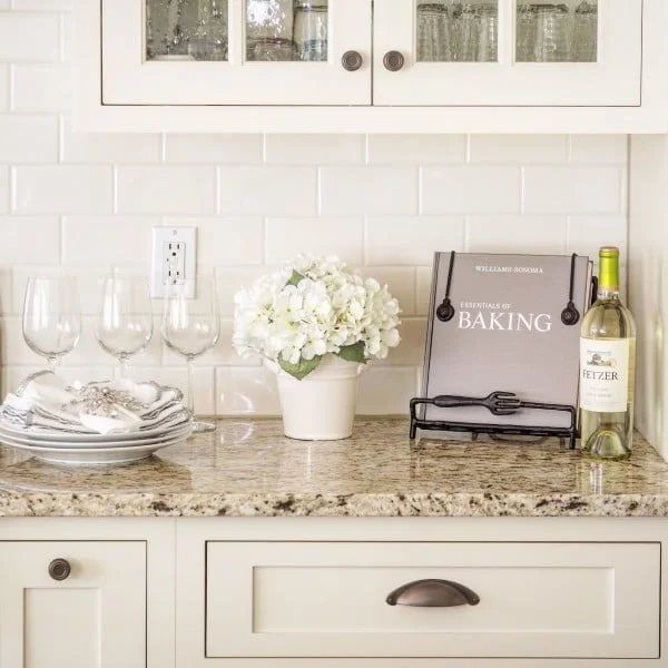 Subway tiles and  countertops make a winning combination. Love it!   