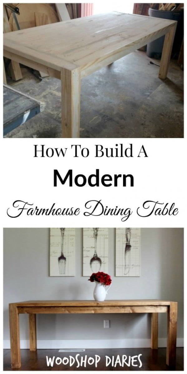 Easy idea on how to build a  modern  dining table    