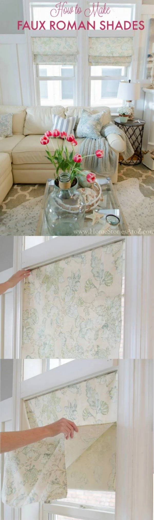 How to make faux roman shades for s