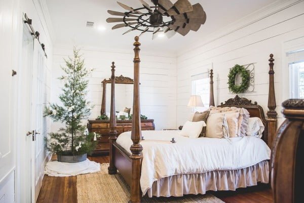 This  bedroom rocks! Love the ceiling fan especially.  