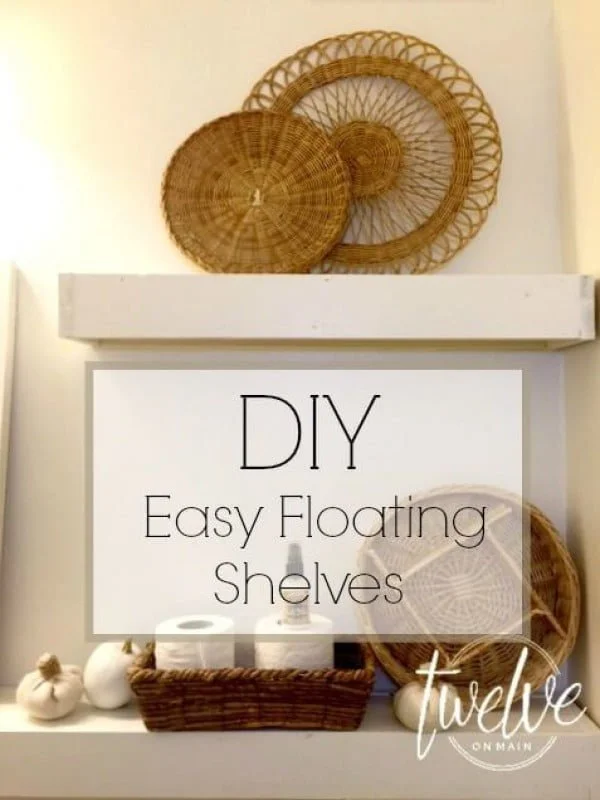 You have to see this tutorial on how to build  easy bathroom floating shelves   