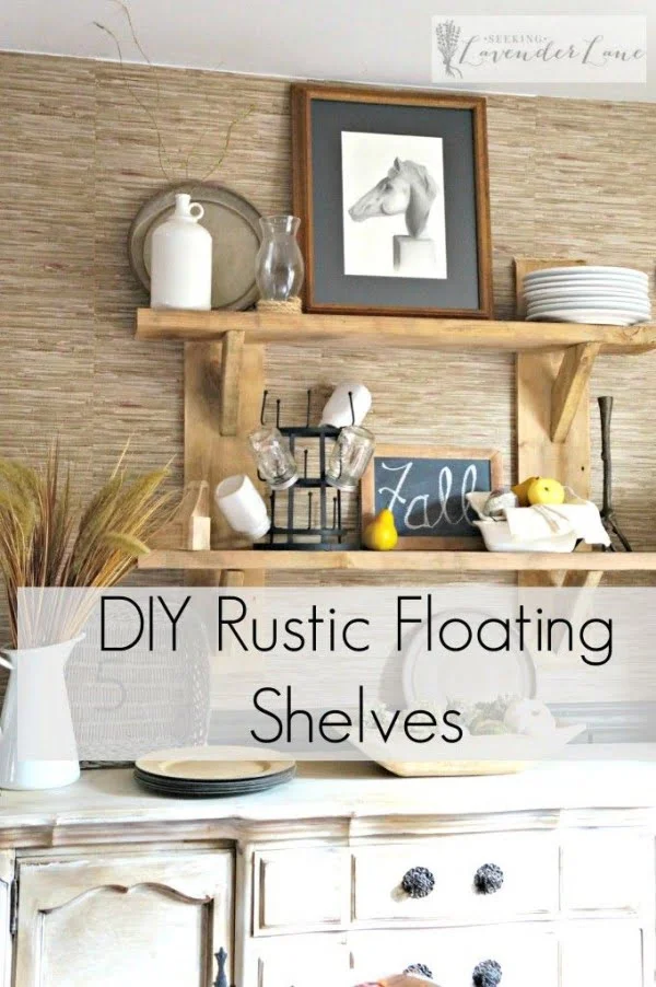 You have to see this tutorial on how to build  farmhouse kitchen floating shelves   
