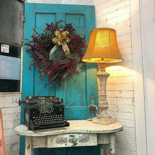 30 Most Impressive DIY Makeovers of Flea Market Finds - Check out this   flip of an old door vignette   