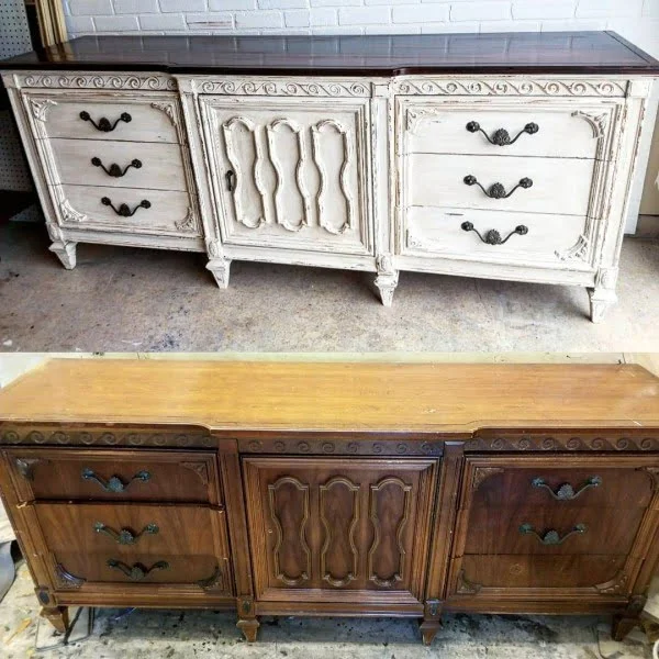 30 Most Impressive DIY Makeovers of Flea Market Finds - Check out this   flip of a vintage French country dresser   