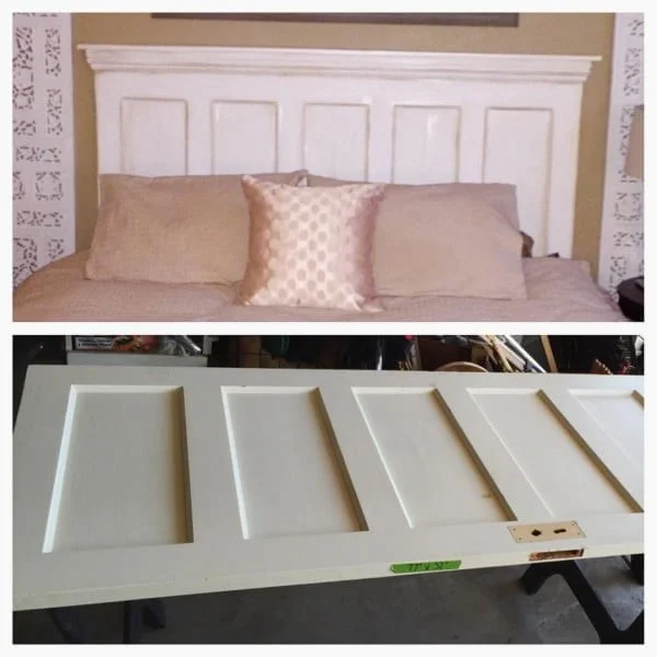 30 Most Impressive DIY Makeovers of Flea Market Finds - Check out this   flip of an old door turned into a headboard    
