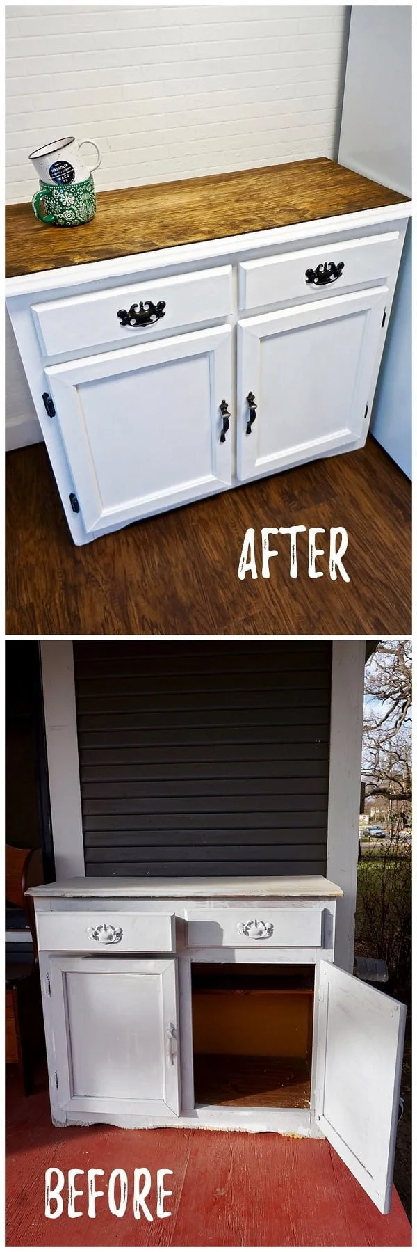 30 Most Impressive DIY Makeovers of Flea Market Finds - Check out this   flip of an old cabinet makeover   