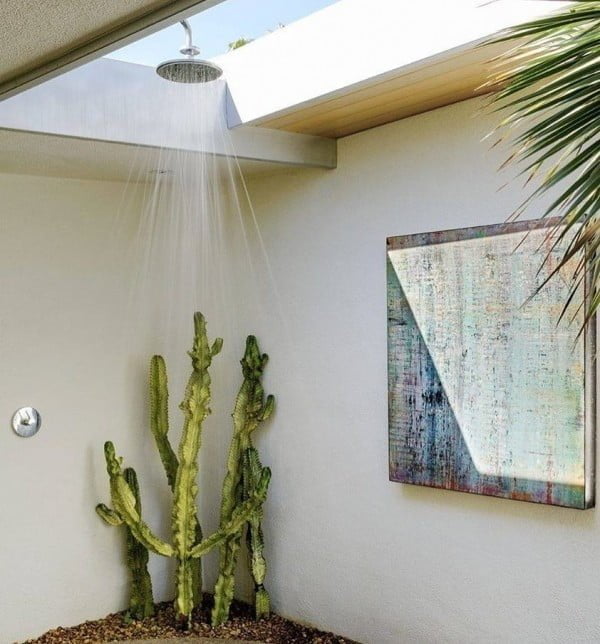California chic shower decor idea. Love it!