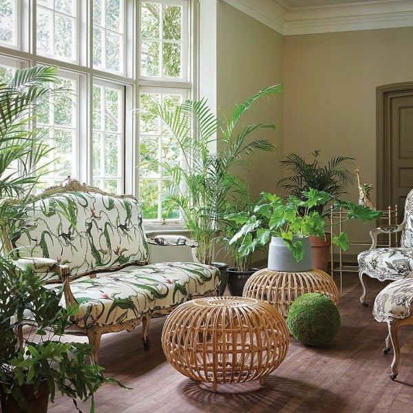 California chic sun room decor idea. Love it!