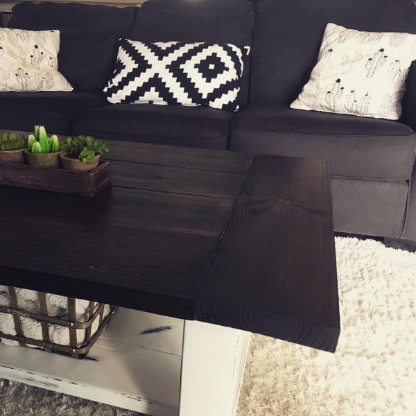 modern  living room decor idea with weathered furniture. Love it!  