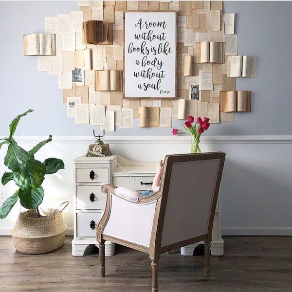 modern  decor idea with  wall art. Love it!  