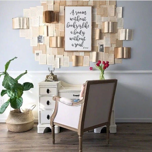 modern  decor idea with  wall art. Love it!  