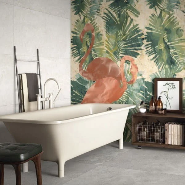 You have to see this bathroom decor idea with mural walls that will turn your bathroom into SPA!  