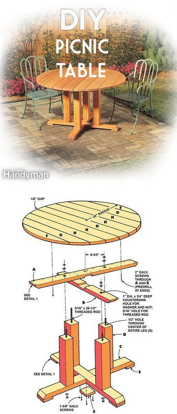 Mese de picnic DIY 