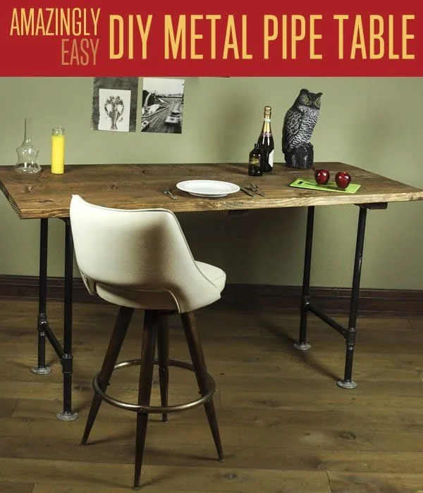 metal pipe table