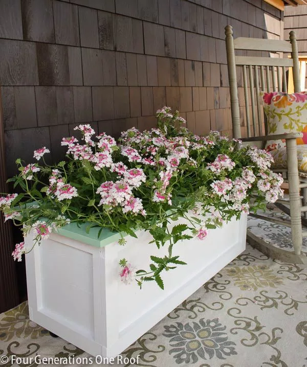 Great idea! Check out the tutorial on how to make a  garden planter on wheels 