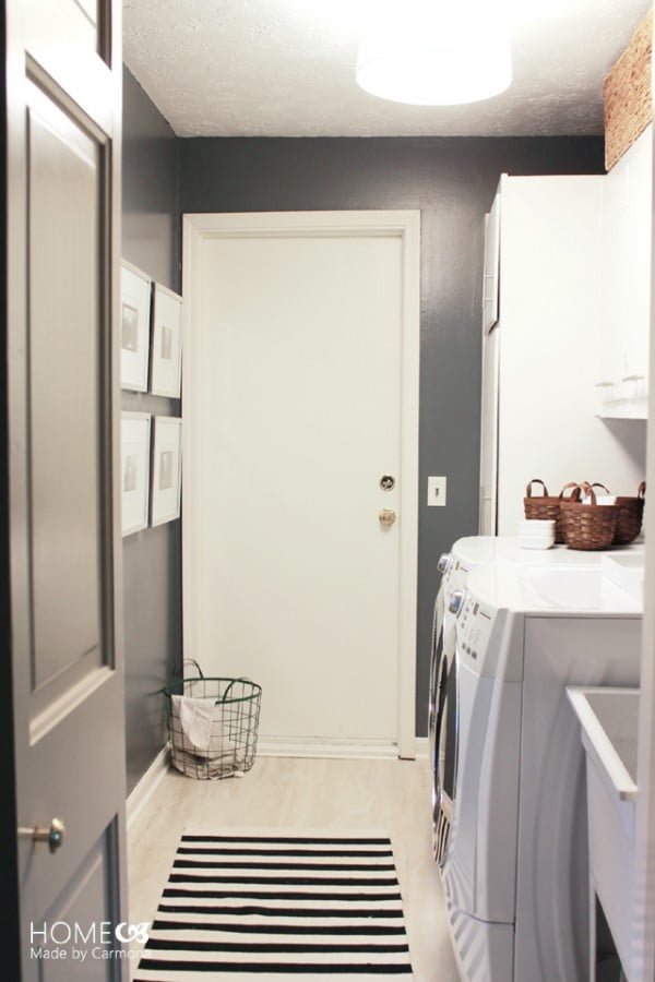 100 Fabulous Laundry Room Decor Ideas You Can Copy - You have to see this laundry room decor idea with modern  accents. Love it!  