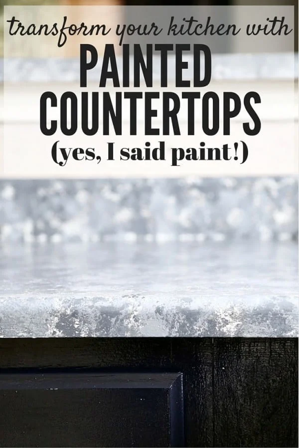 20 Easy Countertop DIY Tutorials to Revamp Your Kitchen - Check out the tutorial on how to make a  painted kitchen countertop. Looks easy enough!  