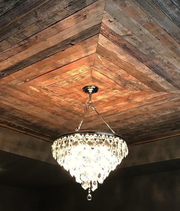 50 Unique Ceiling Design Ideas to Update the Forgotten Wall - You have to see this unique ceiling design idea with  wood. Love it! 