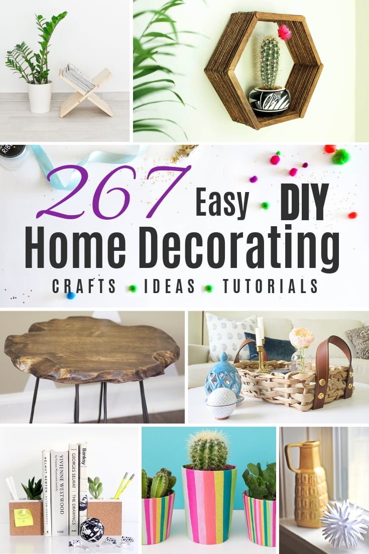 18 Easy DIY Home Decorating Ideas (Craft Project Tutorials)