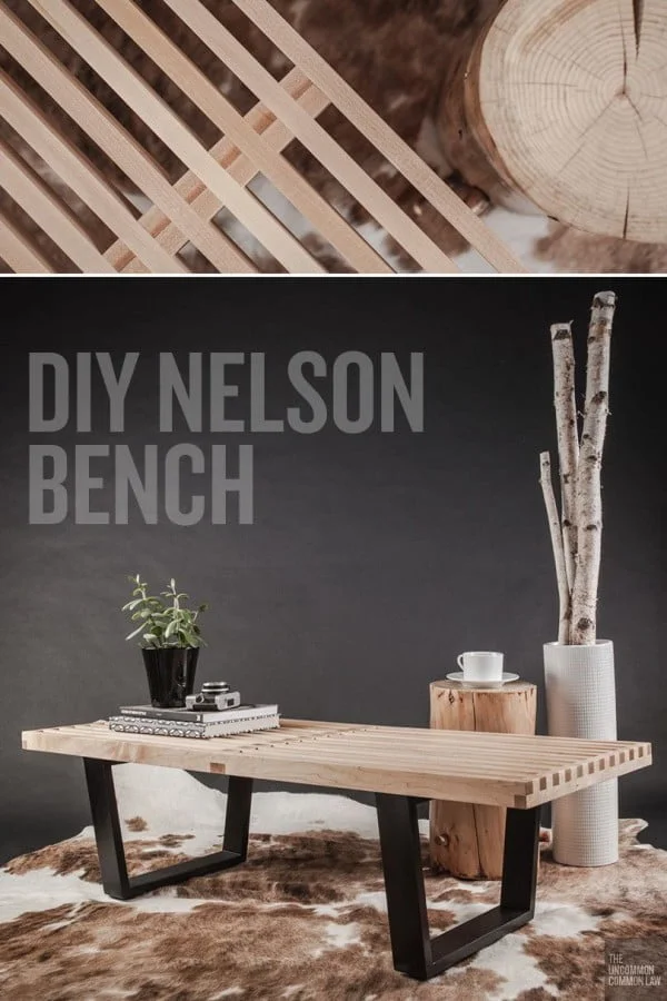 Check out the tutorial on how to make a DIY Nelson platform bench. Looks easy enough! 