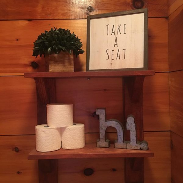 100 Cozy Rustic Farmhouse Bathroom Decor Ideas You Can Easily Copy - You have to see this bathroom decor idea with wood-metal bath signs and intimate atmosphere. Love it!  