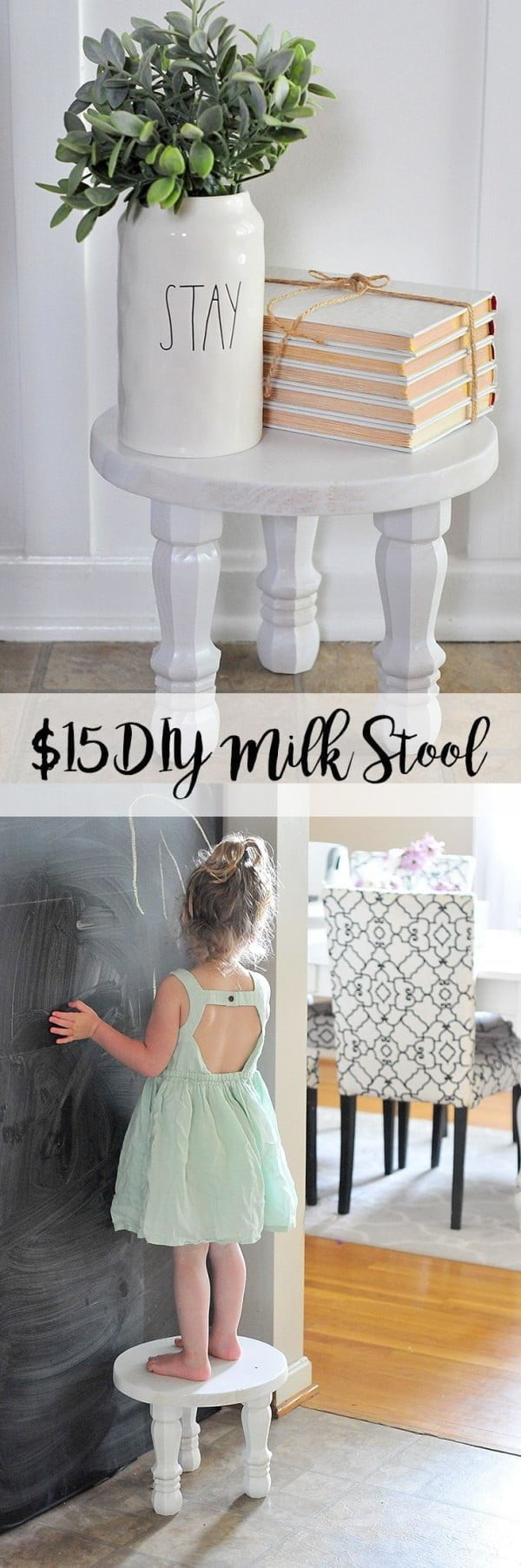 How to make a   milk stool. Looks easy enough!  