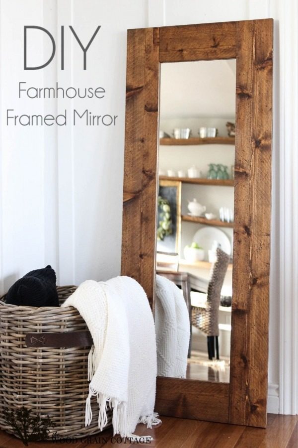 How to make a   wood mirror frame. Looks easy enough!  