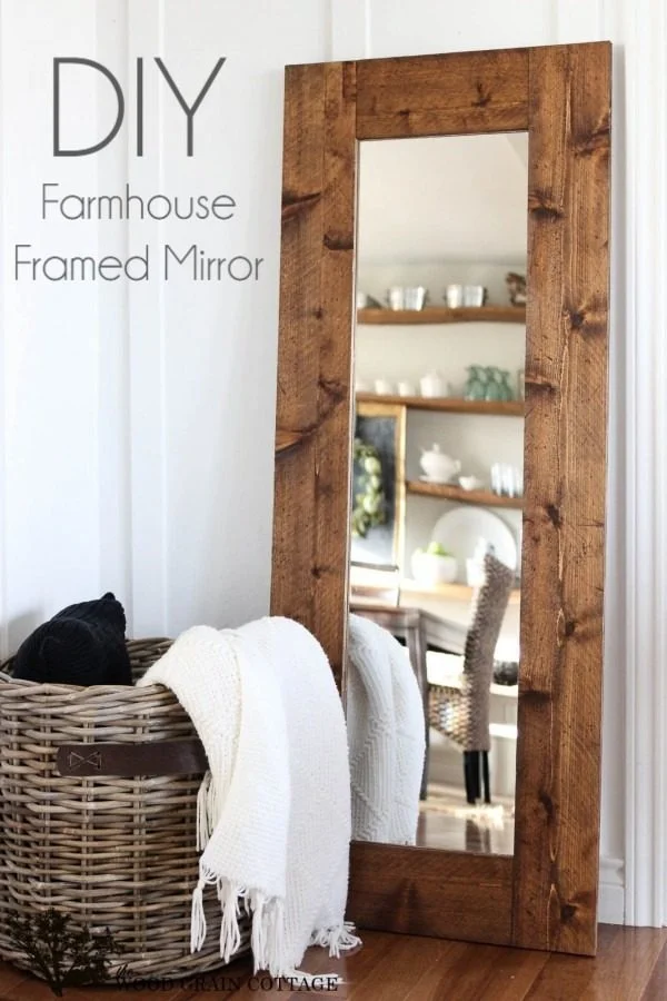 How to make a   wood mirror frame. Looks easy enough!  