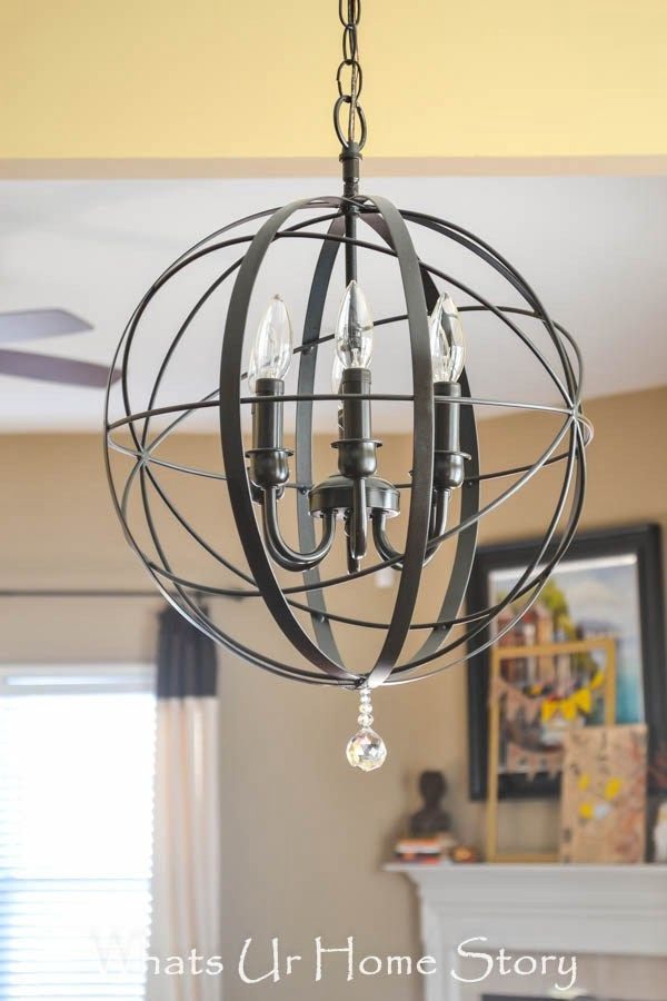 How to make a   orb chandelier. Looks easy enough!  