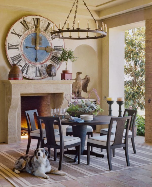  decor idea with beige marble fireplace and ornamental in-built piedestal Love it!   