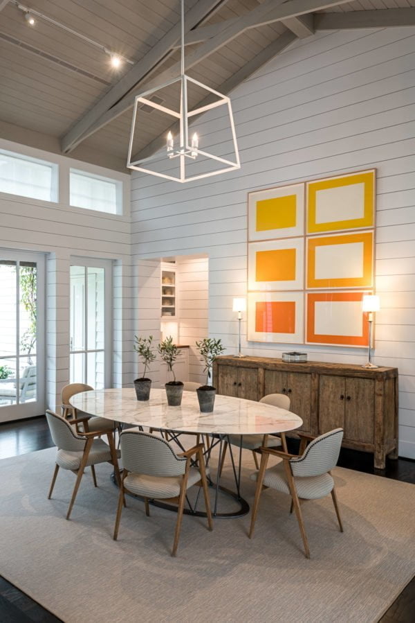  decor idea with enclosed dining room, spaciousness and handmade wood cabinet. Love it!   